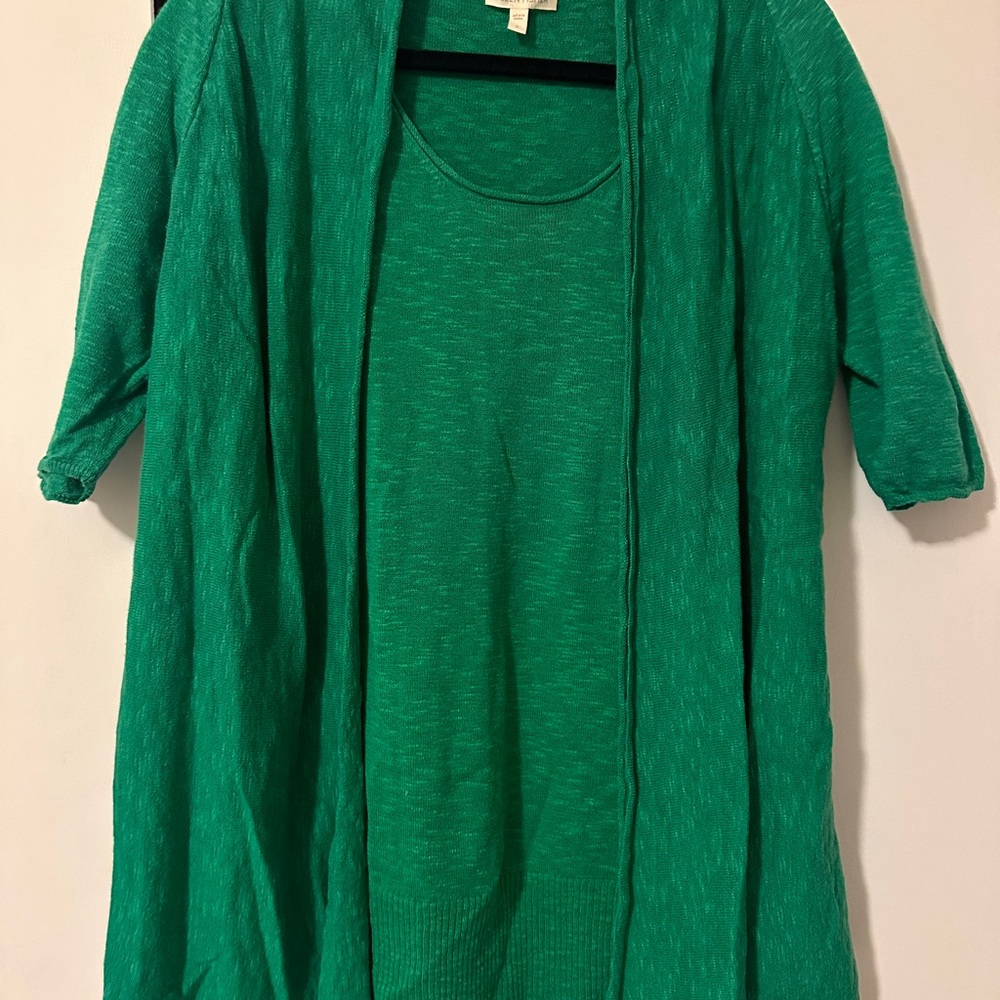 Eileen Fisher Vibrant Layered Knit Tops